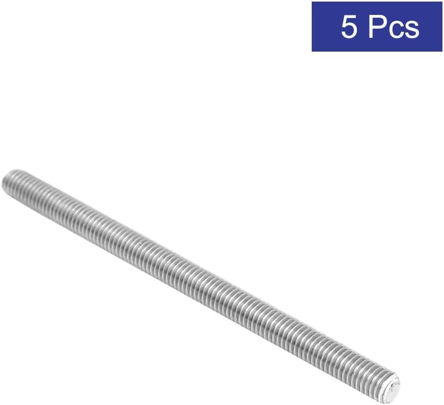 Uxcell M8 X 120Mm 1.25Mm Pitch 304 Stainless Steel Fully Threaded Rods Hardware 5 Pcs image number 3