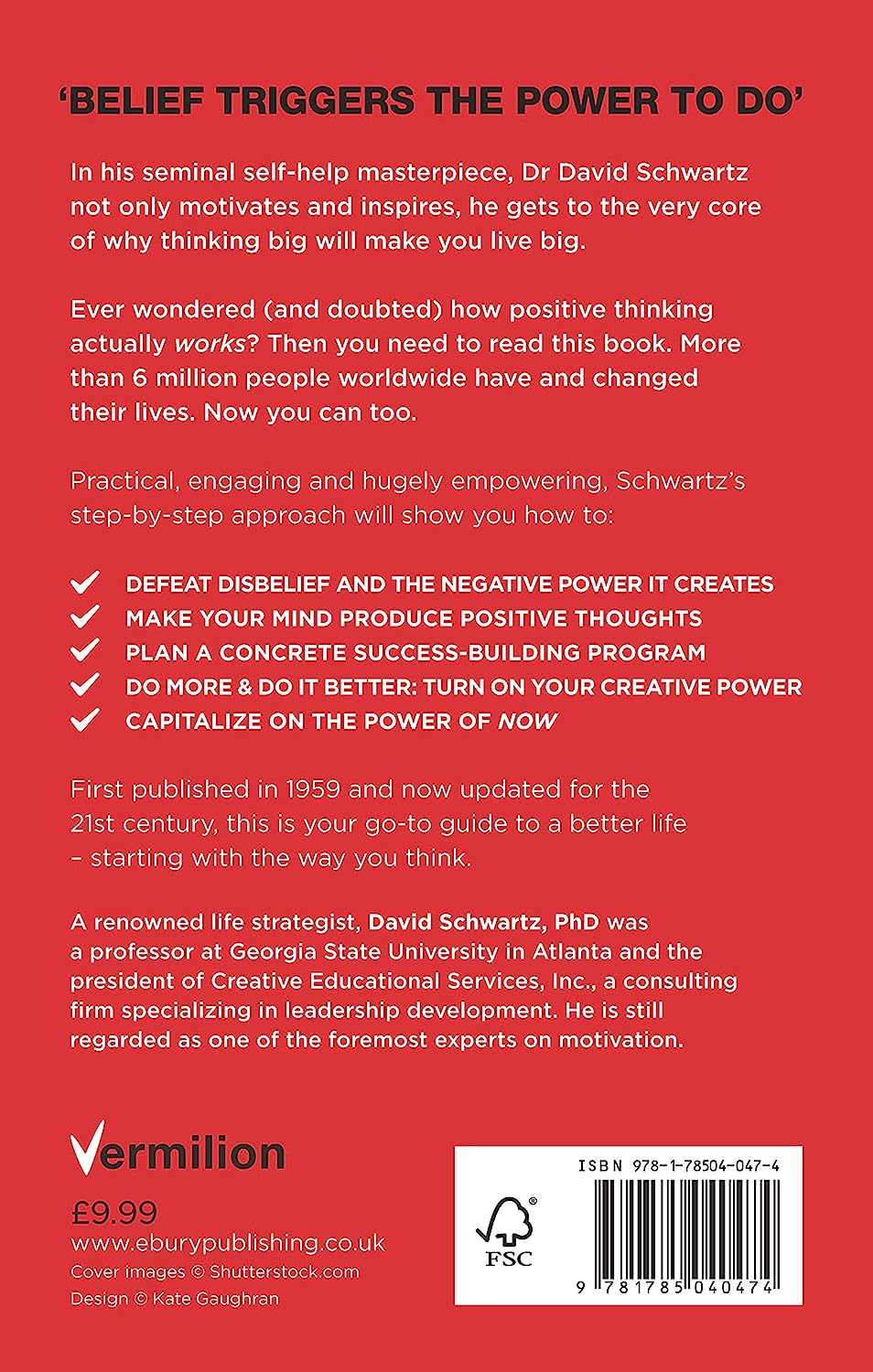 The Magic of Thinking Big: the Motivational Bestseller on the Power of Positive Thinking - Hardcover image number 2