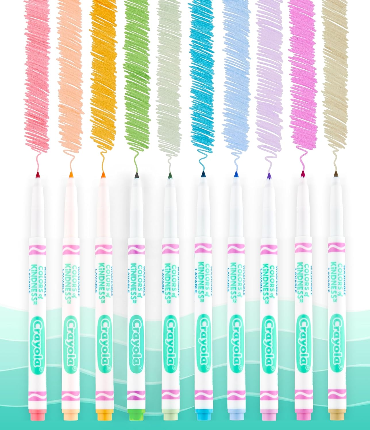 10Ct COK Fineline Wash Markers image number 1