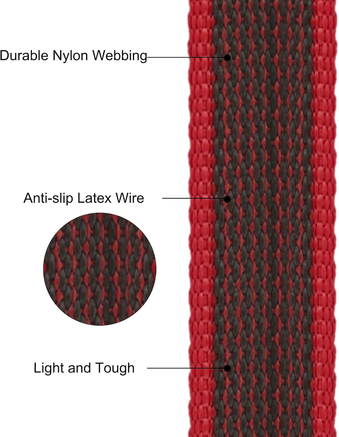 Wolfone 15M Red Lightweight Training Dog/Cat Lead， Non-Slip Latex Silk Daily Dog/Cat Lead for Large Medium Small Dog/Cats， Fit for Recall，Camping， Walking image number 1