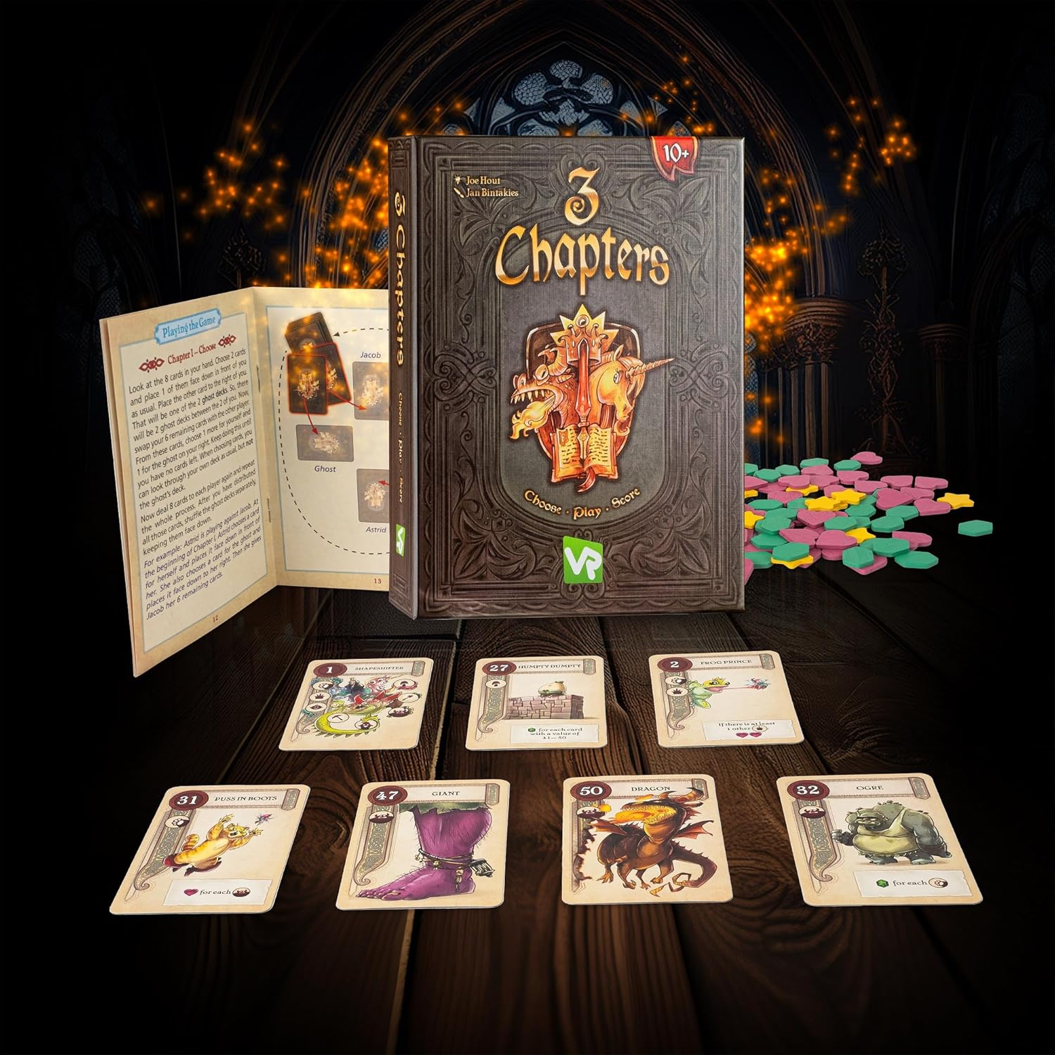 VR Games | 3 Chapters | Card Game | 2-6 Players | Draft Your Team of Fairy Tales Creatures to Score the Most Points | Amigo image number 3