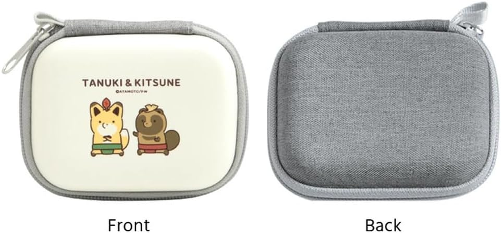 Grand Thunk Gadget Pouch, Small Hard Pouch, Storage, Small Items, Raccoon and Fox Gadget Pouch, SS Cable, Compact, Travel, Business Trip - Tanuki And Fox image number 2