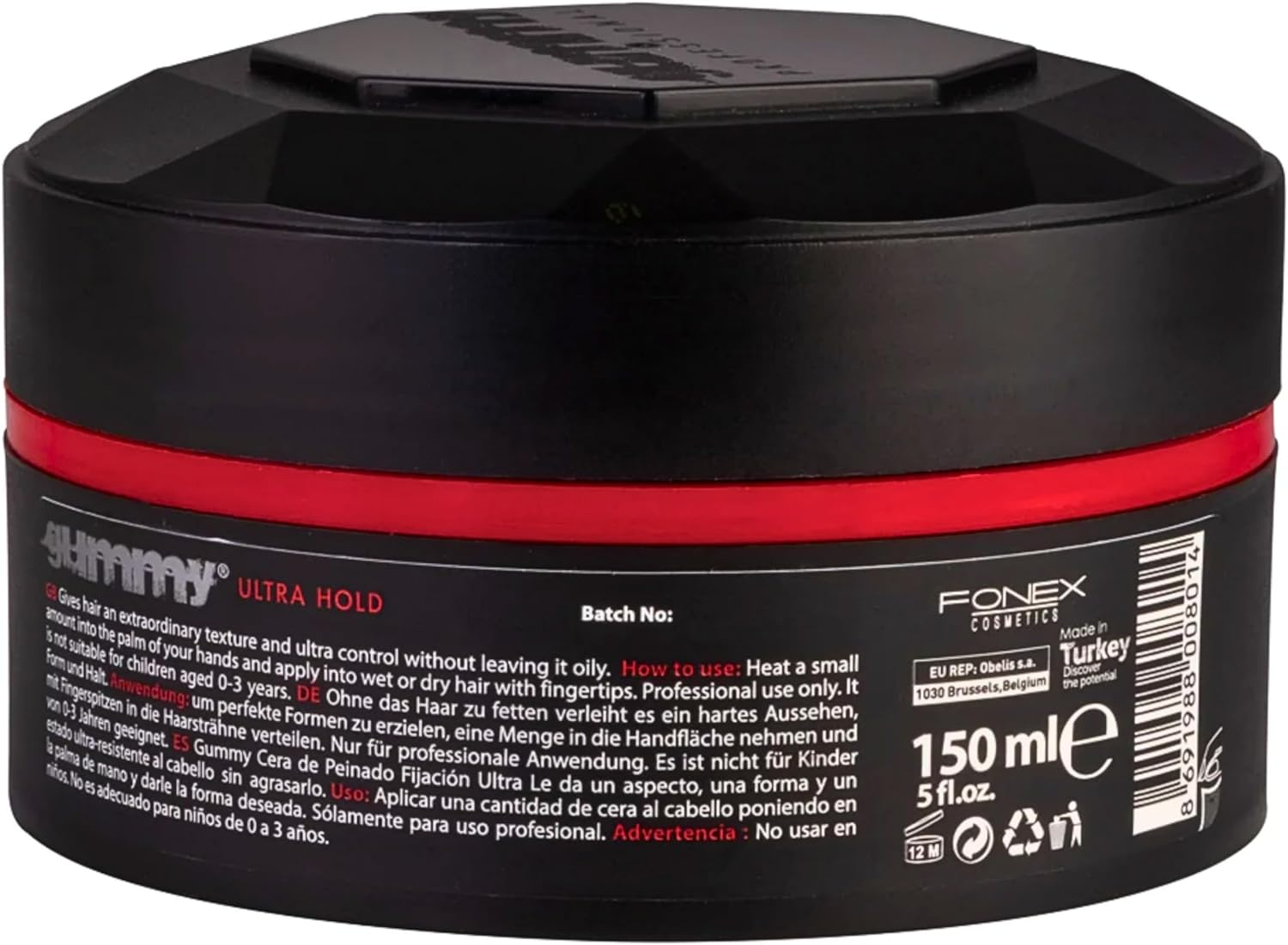 Gummy Professional Grooming Box Styling Wax Ultra Hold 150 Ml (X4) image number 2