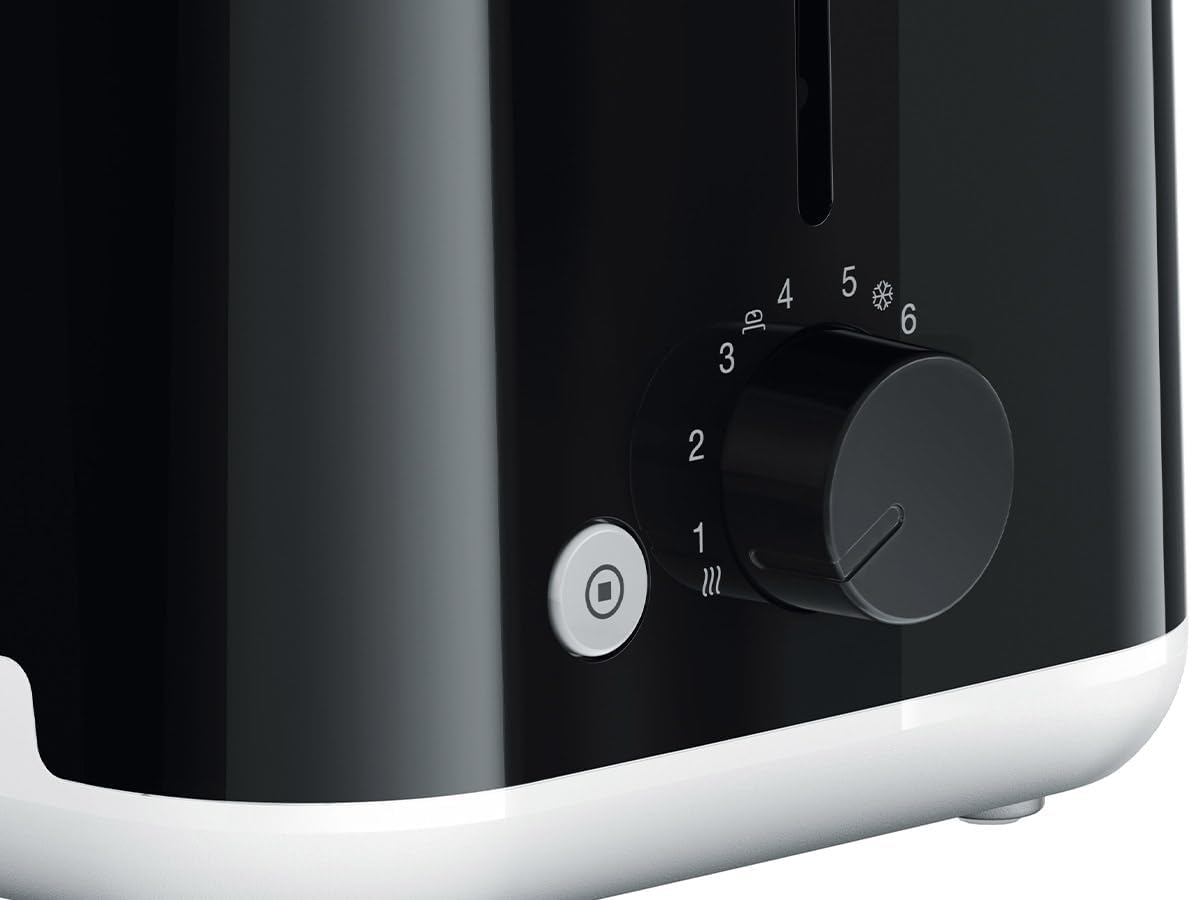 Braun Breakfast1 HT1010BK, Toasters 2 Slice, 8 Browning Levels, Removable Crumb Tray, Bread Lift, Integrated Bun Warmer, 900 W, Black - Black image number 2