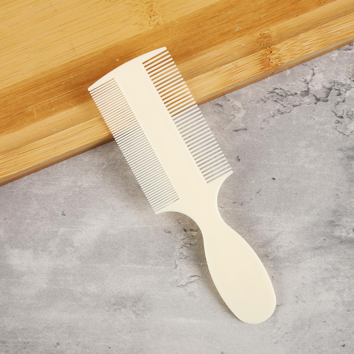 Kuskins 3 Pack Double Sided Baby Comb, Fine Tooth Lice & Dandruff Comb for Newborns, Adults & Pets, Hypoallergenic Rounded Teeth for Cradle Cap (Baby Shower Essential) image number 3