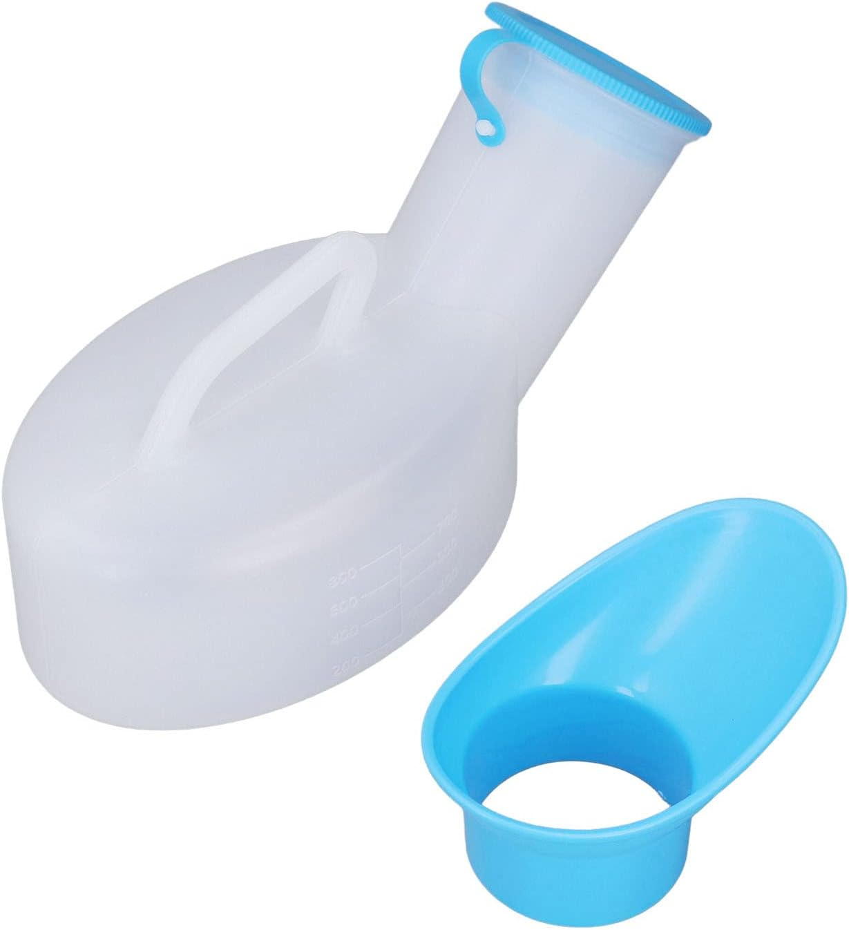 Portable Urinal Bottle for Male Female, Large Capacity Pee Bottle with Spill Proof Lid for Hospitals, Emergency and Travel Use, Easy to Clean, Suitable for Elderly & Bedridden (800Ml Female) - 800Ml Female image number 5