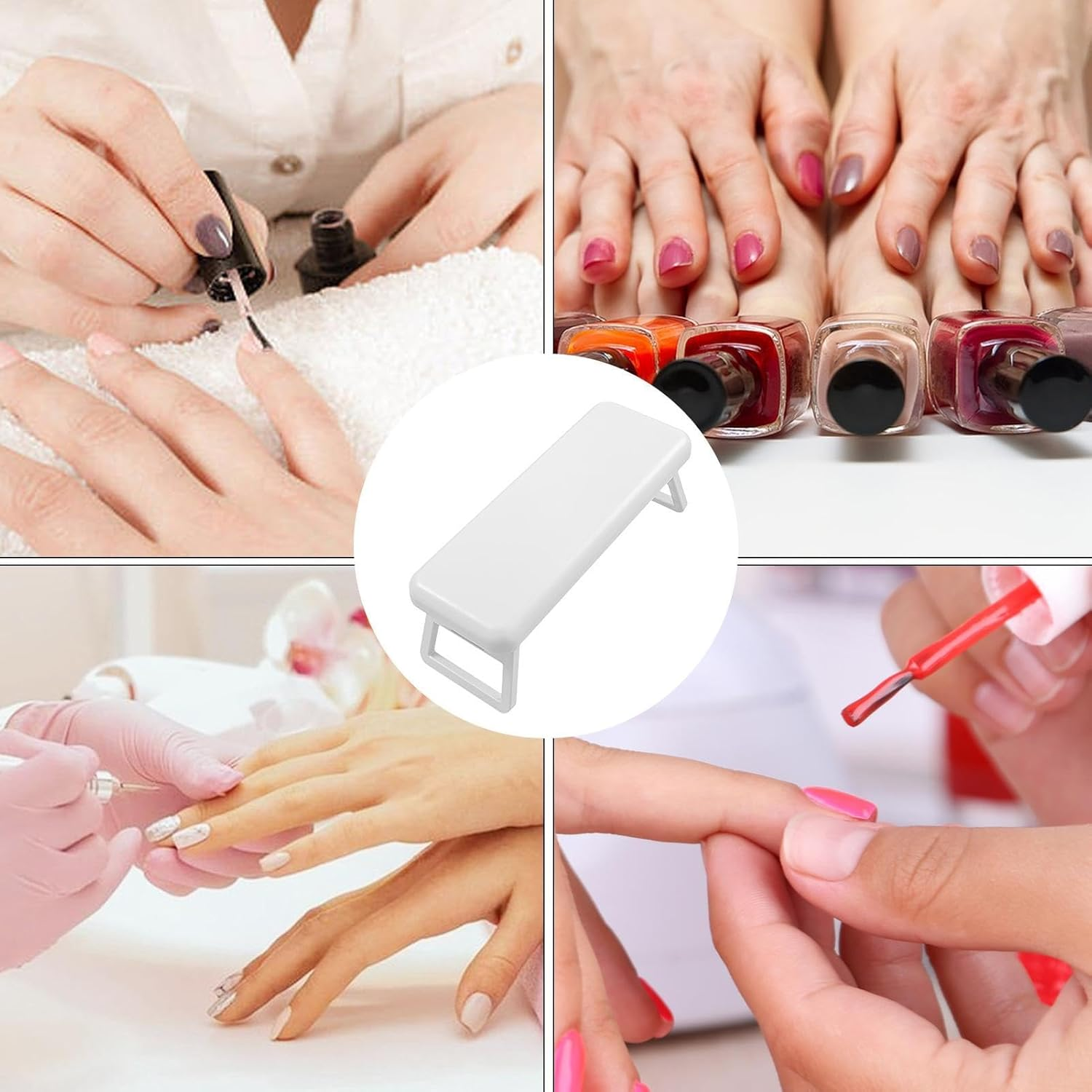 Nail Pillow Hand Rest | Stable Nail Arm Rest, Manicure Hand Pillow - Foldable Hand Holder for Nails Tech, Portable Nail Armrest, at Home, Professional Nail Salon, Out for Services image number 6