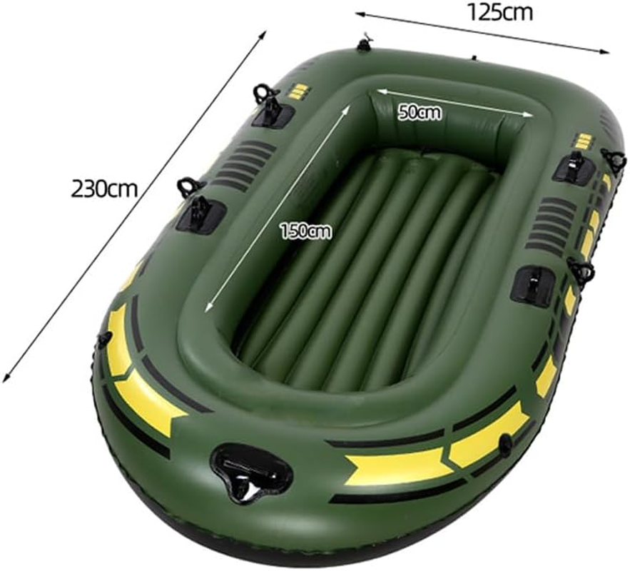 Avimya Inflatable Fishing Boat, Wear-Resistant Fishing Boat, Outdoor Fishing Boat, PVC Material, Strong and Durable, Independent Air Chamber image number 3