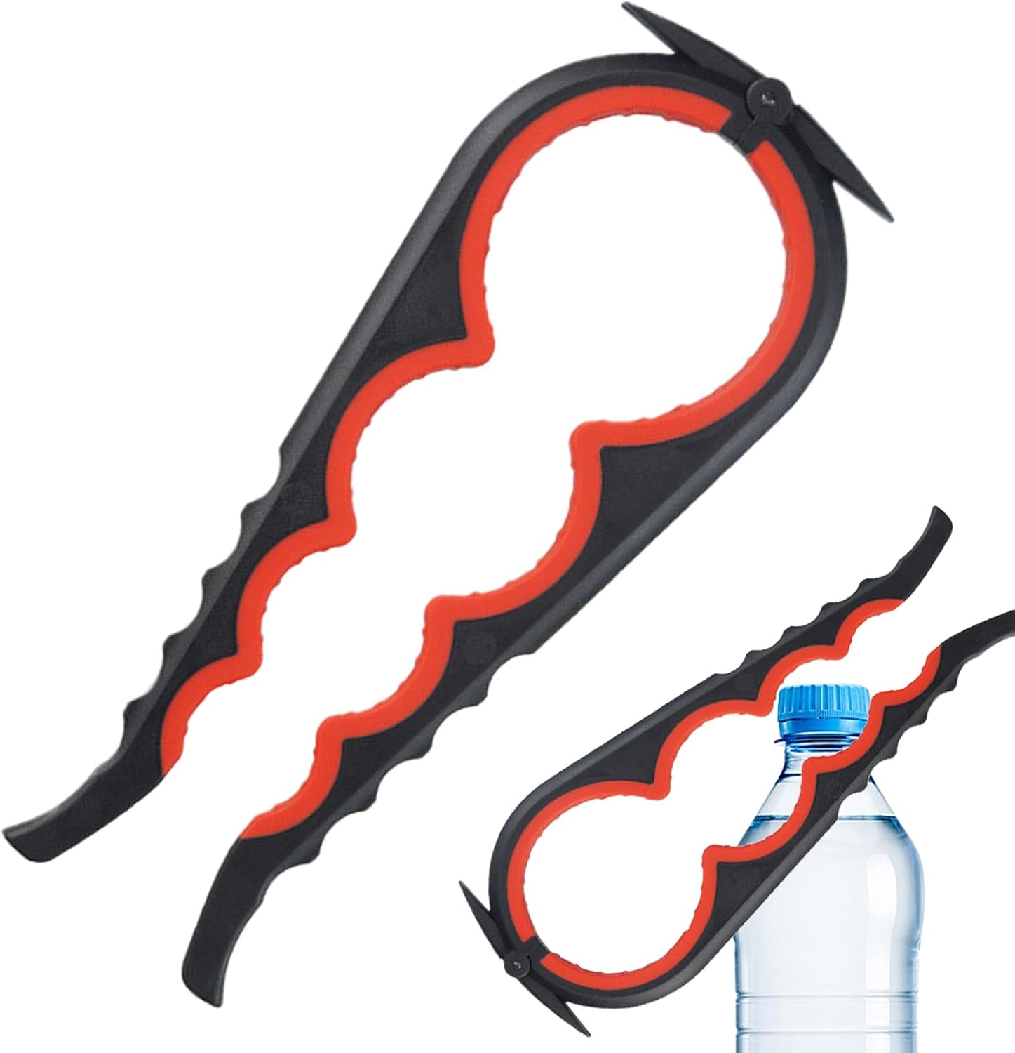 Jar Opener for Weak Hands - 4-In-1 Manual Bottle Opening Tool - Beer Bottle Opener Tool - for Kitchen Home Cooks Seniors Parents Meal Preparation Pantry Picnic Camping Swimming Barbecue