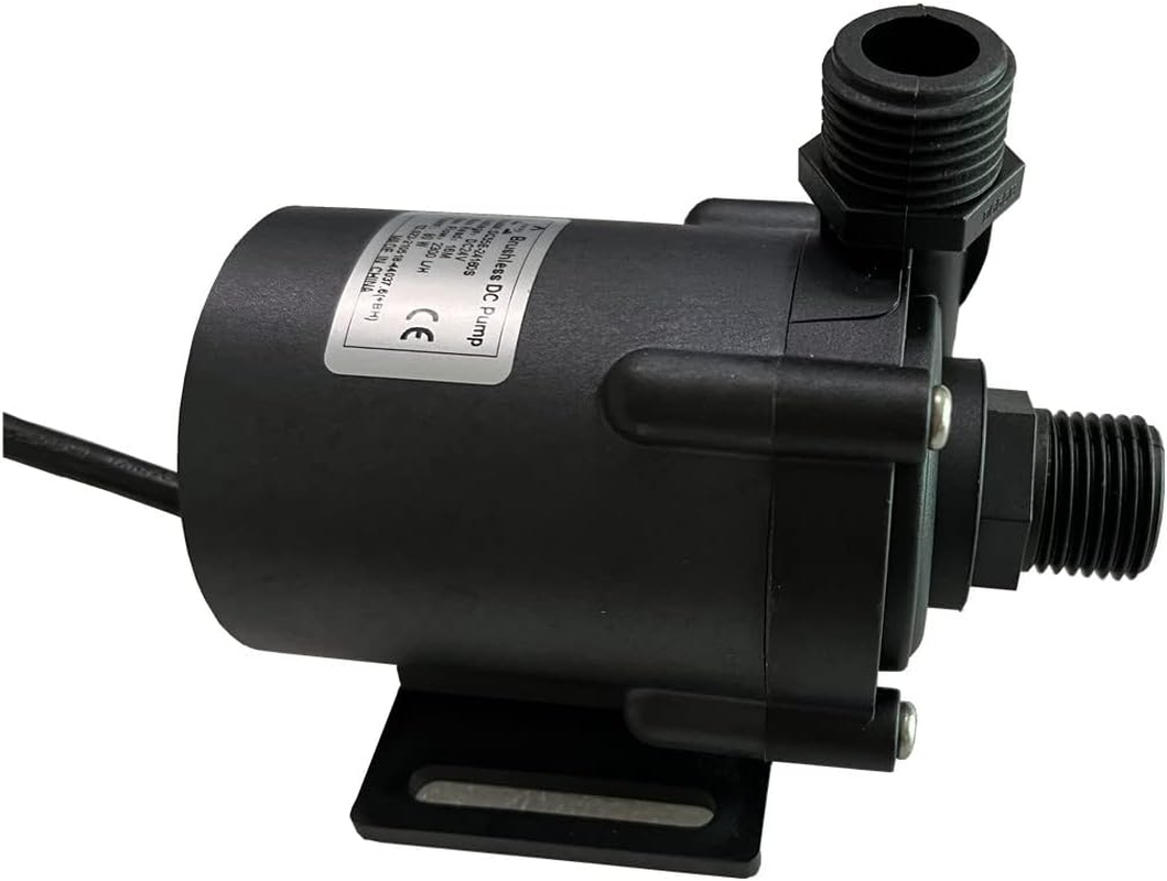 SHYSKY DC55E-24160S 24VDC Micro Brushless DC Water Pump 80W 16M Lift 2400LPH for Water Circulation Pressurization Cooling Sys, Low Noise, IP68 Waterproof