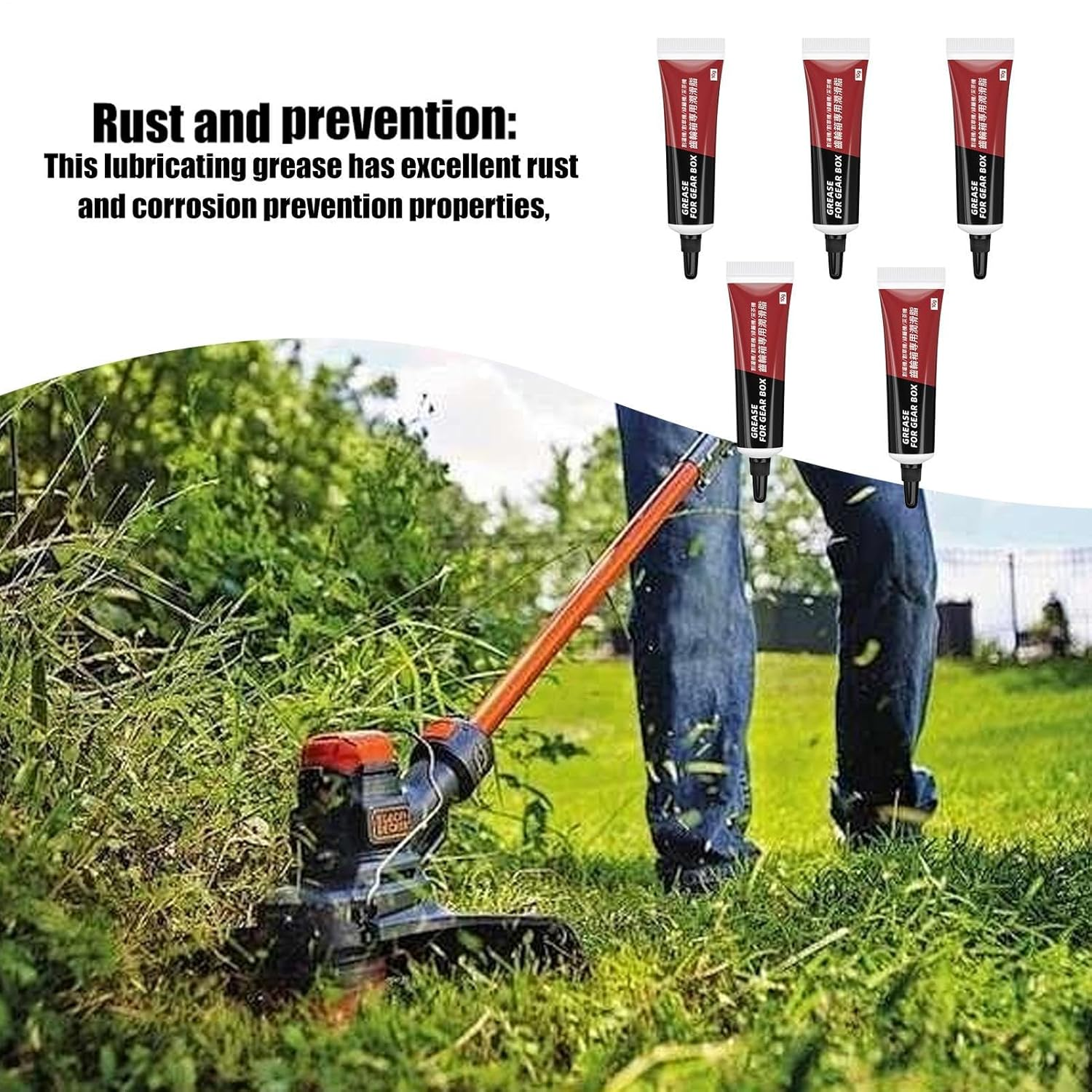 Gear Lubrication Grease - Mechanical Grease Paste, Lubricant Tube | Refueling for Electric Motors, Blades, Lawn Tools, Rotary Machines, Threaded Parts, Maintenance Accessories image number 5