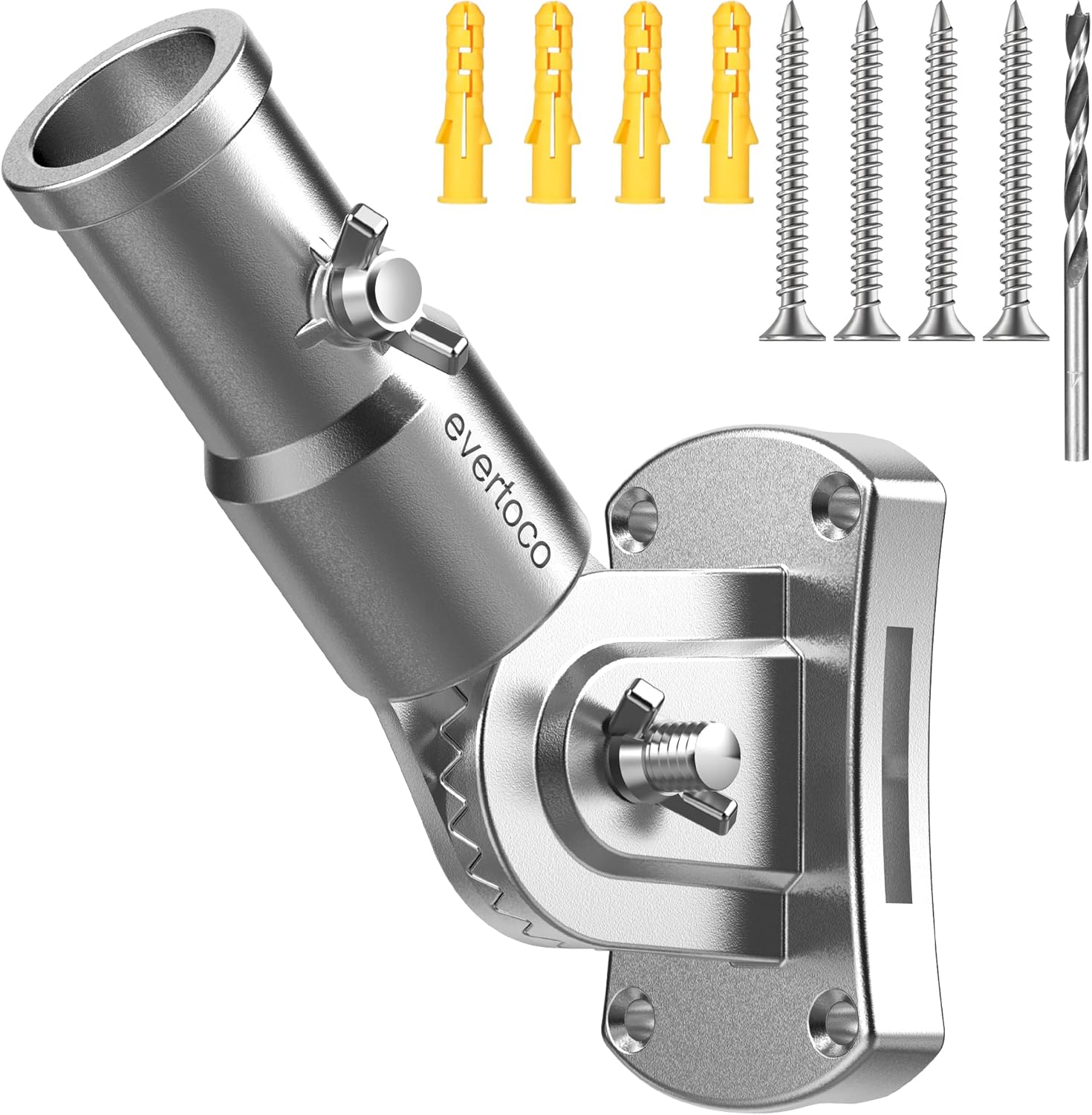 Evertoco 6FT Stainless Steel Flag Pole, Tangle Free Flag Poles for 3X5 Flags, Outdoor Flag Pole for House Yard Garden, 1Inch Diameter Flagpole with Bearing Aluminum Alloy Rings Rust Free image number 6