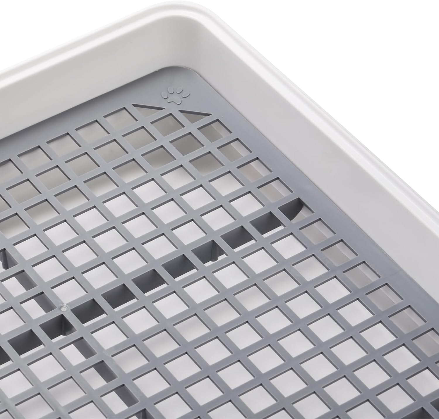 WUWEOT 2 Pack Large Rabbit Litter Box, Shallow Bunny Restroom Litter Tray, Small Animals Litter Pan Toilet Potty Trainer with Grate for Rabbit Hamster Ferret Rats Guinea Pigs Hedgehog Chinchillas image number 3