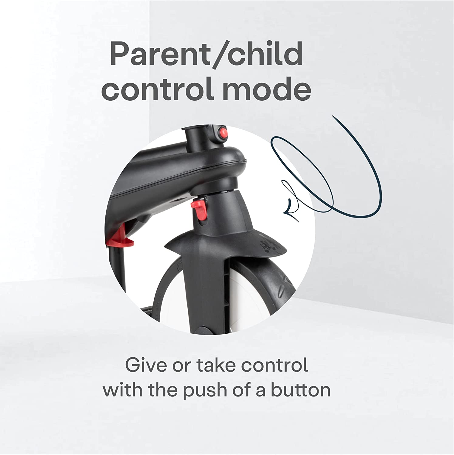 Smartrike STR5 6-In-1 Folding Baby Tricycle, Black & White image number 5