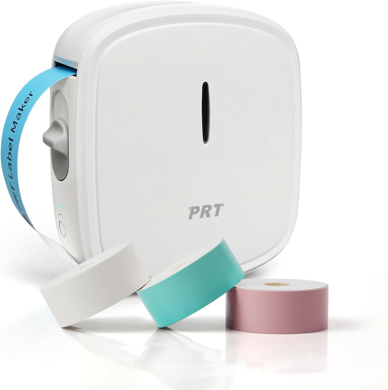 PRT QUTIE Label Maker - Customizable Portable Bluetooth Label Makers Machine with Tape, Handheld Mobile Label Printer for Home Kitchen Organization, Compatible with Ios/Android, White(3 Tapes) - Green 3 Tapes image number 4