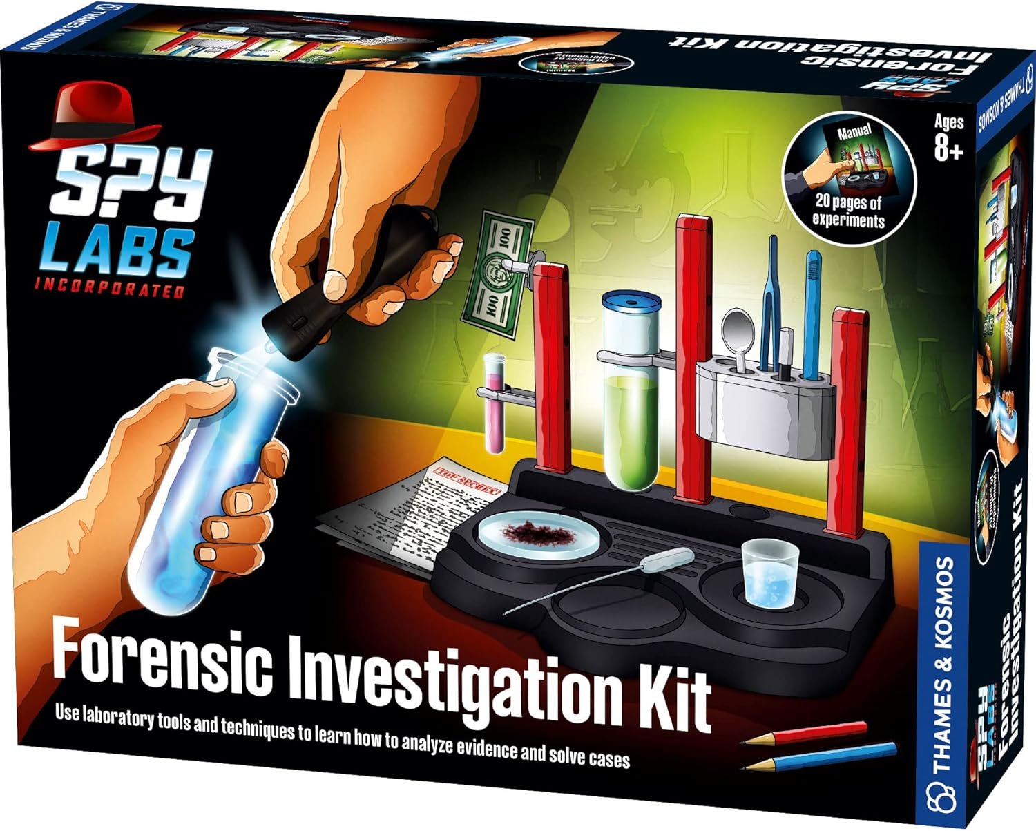 Thames & Kosmos Spy Labs Inc: Forensic Investigation Kit Includes Large Lab Setup to Collect & Analyze Evidence & Clues | Explore the Science of Detective Work | for Young Investigators image number 2