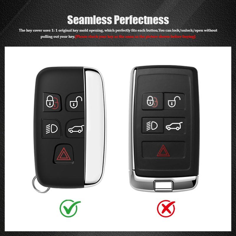 1 PCS Car Key Cover Soft, Compatible with Land Rover Defender, Discovery, Evoque, Range Rover Sport and Jaguar Models image number 3