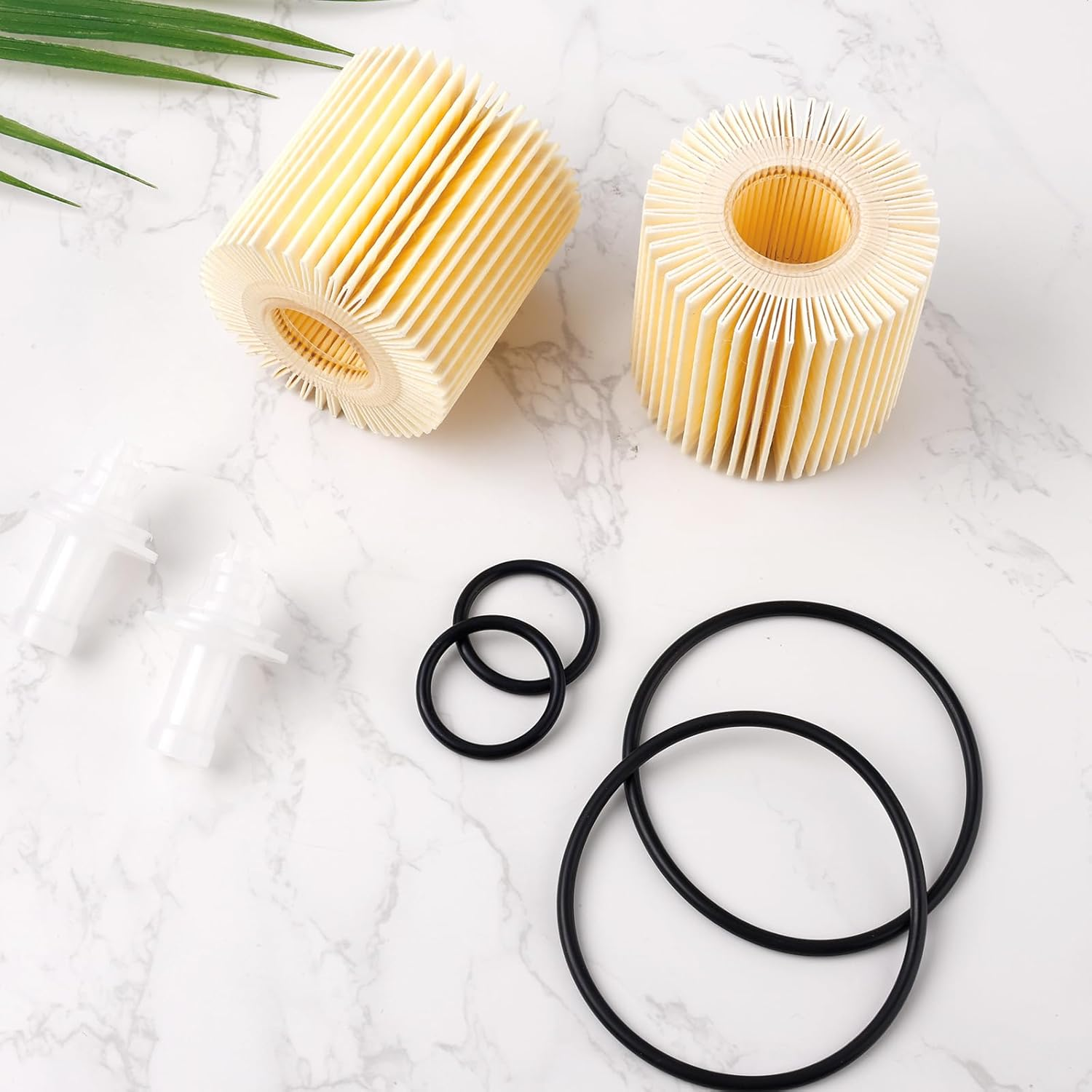 Engine Oil Filter, Oil Filter with Drain Plug Gasket Compatible with Toyota Rav4 Highlander Sienna & Lexus NX200T Rx350/450H/450Hl & Lotus image number 4