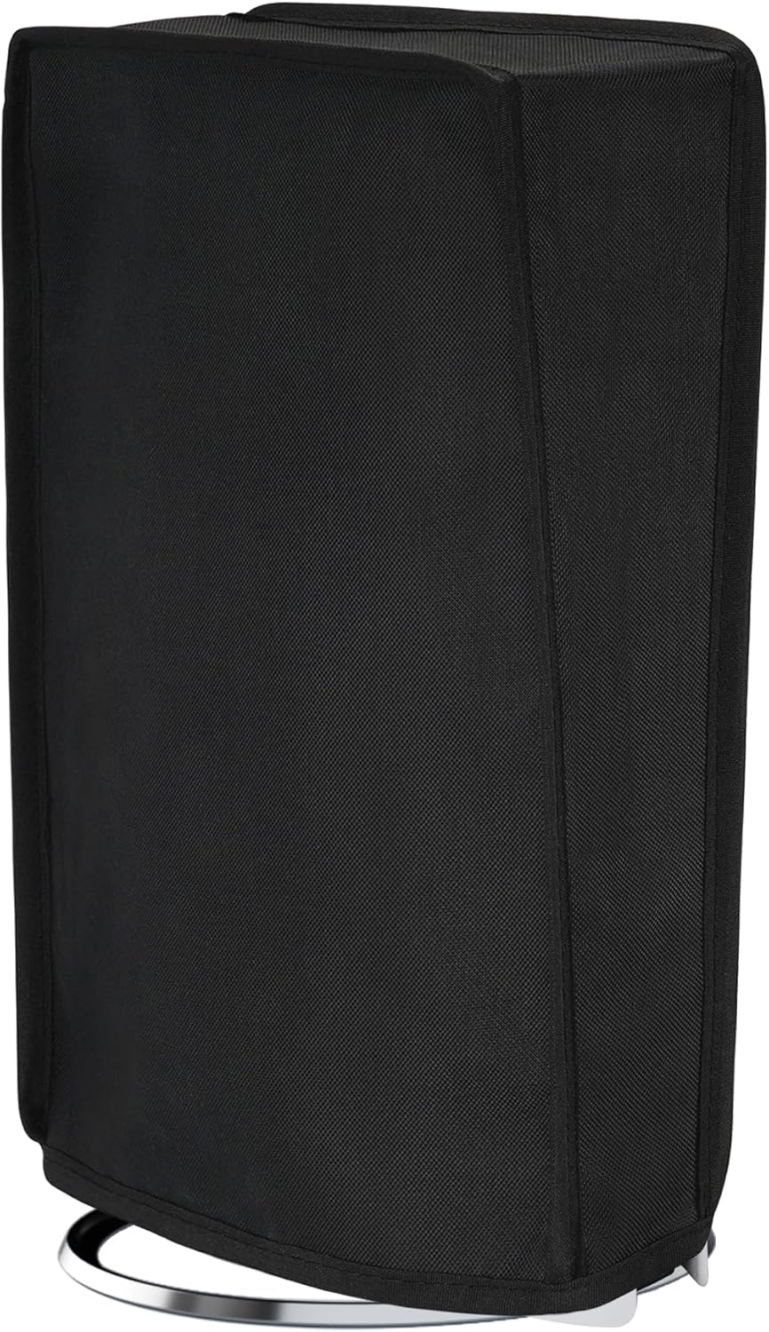 Playvital Vertical Dust Cover for Ps5 Pro Console Disc & Digital Edition, Dust Proof Protector Sleeve for Ps5 Pro Accessories, Waterproof, Transparent