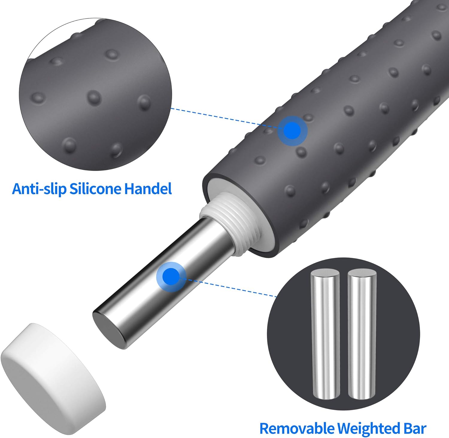 PROIRON Skipping Rope Digital Weighted Handle Workout Jump Rope, Skipping Rope with Calorie Counter Cordless Jumping Rope for Training Fitness, Adjustable Tangle-Free Speed Jump Rope for Men Women Kids Fitness Exercise Training image number 2