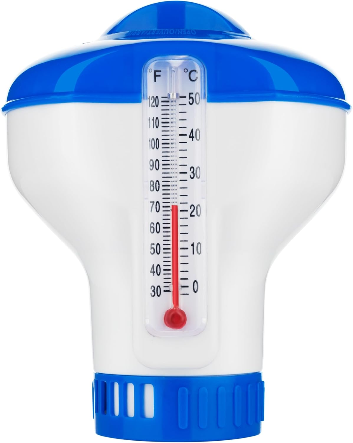 Chlorine Dispenser for Hot Tub with Built-In Thermometer &ndash; Floating Chlorine Dispenser for Hot Tubs, Pools, and Spas &ndash; Adjustable Flow Control, Durable Design image number 2