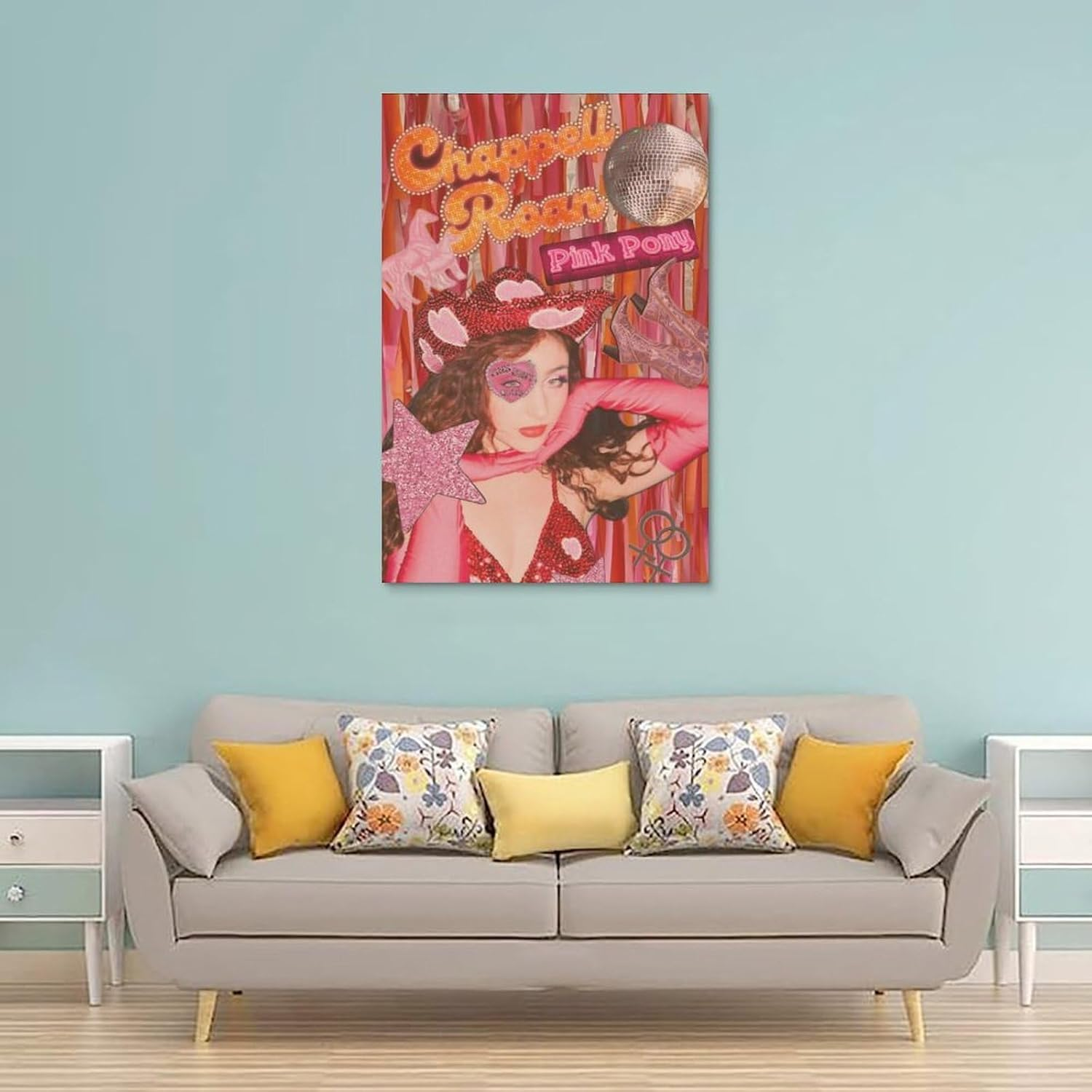 Chappell Roan Poster Pink Vintage Poster Canvas Painting Wall Art Picture Home Decor Print for Bedroom Living Room Dorm Study Bar Office 12X18Inch(30X45Cm) image number 2