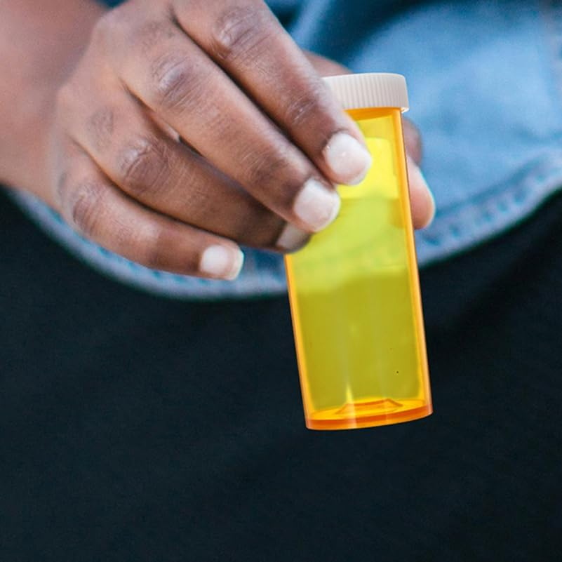 Baluue 10 Pack Empty Pill Bottle, Multi-Functional Plastic Medication Protable Storage Containers with Lids Waterproof Clear Pill Case for Vitamins and Supplements image number 2