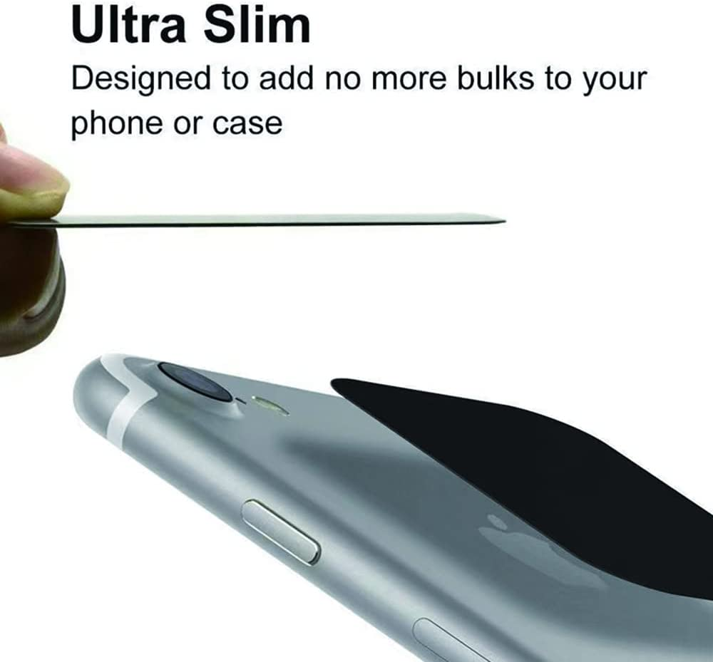 FRAINBOWZ 8PCS Magnetic Phone Holder Metal Plate for Car Mount Sticky Stickers Suitable for All Smartphones (Black and Silver) image number 4