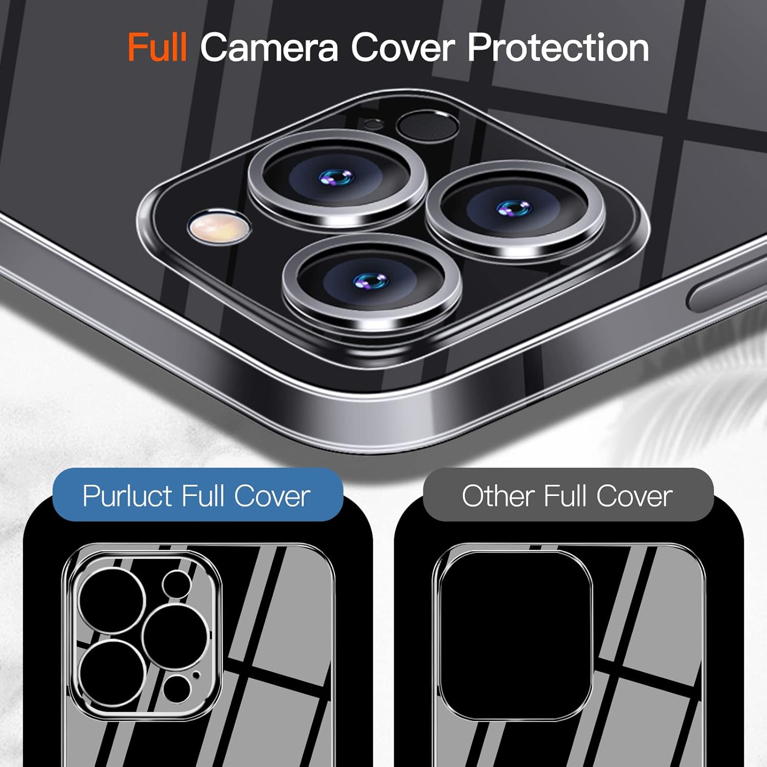 Purluct for Iphone 15 Pro Max Slim Case,Paper-Thin Transparent Finish Skin Back Case [Non Yellowing] Ultra Protective Cover with Camera Protection 6.7 Inch (Clear) MNYL04914 image number 6