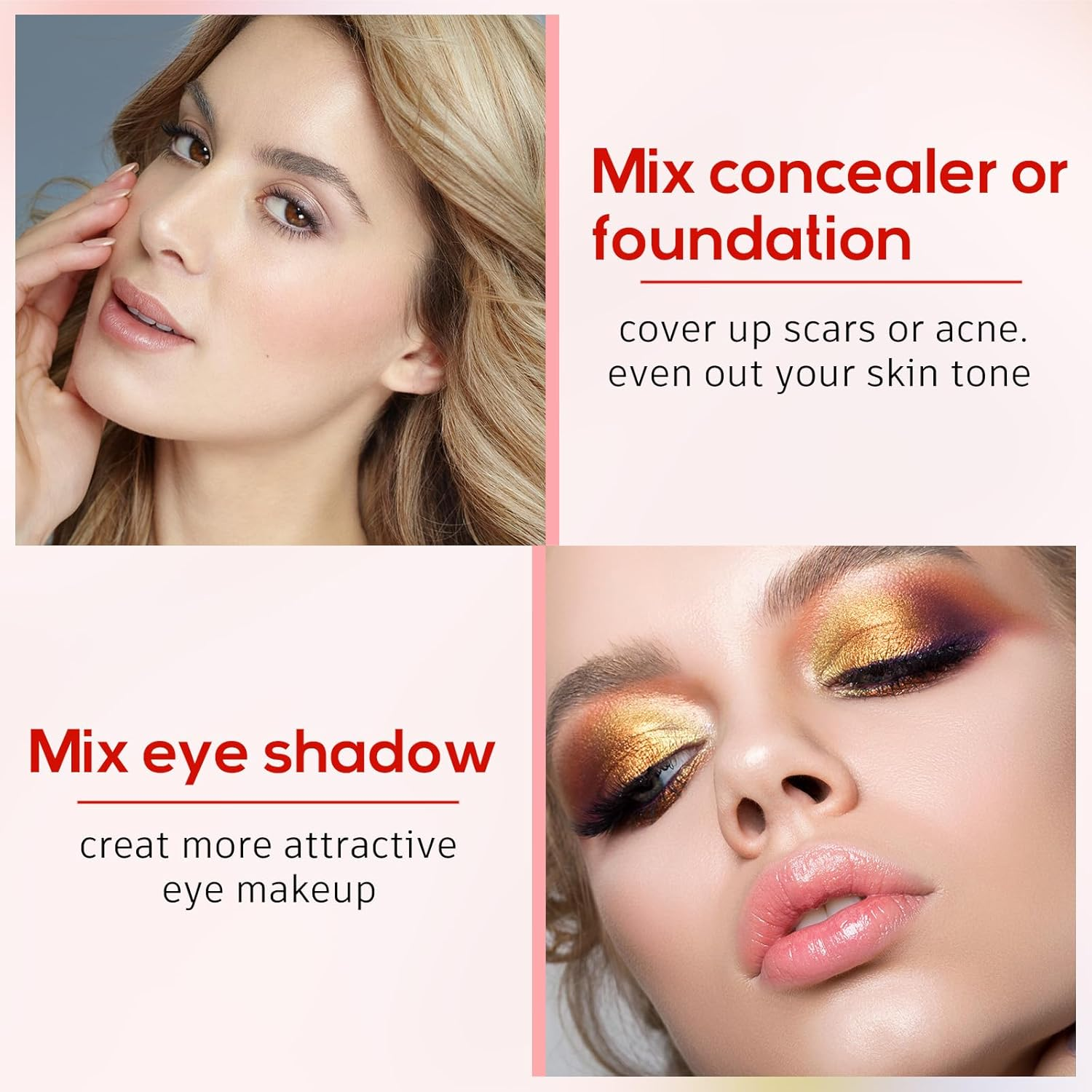 Shappy 10 Pcs Makeup Spatula Set, Lab Spatula Bulk, Mini Double Ended Micro Stainless Steel Cosmetic Spatulas Tools for Beauty & Lab & Food - Square Head for Scraping and round Head for Mixing