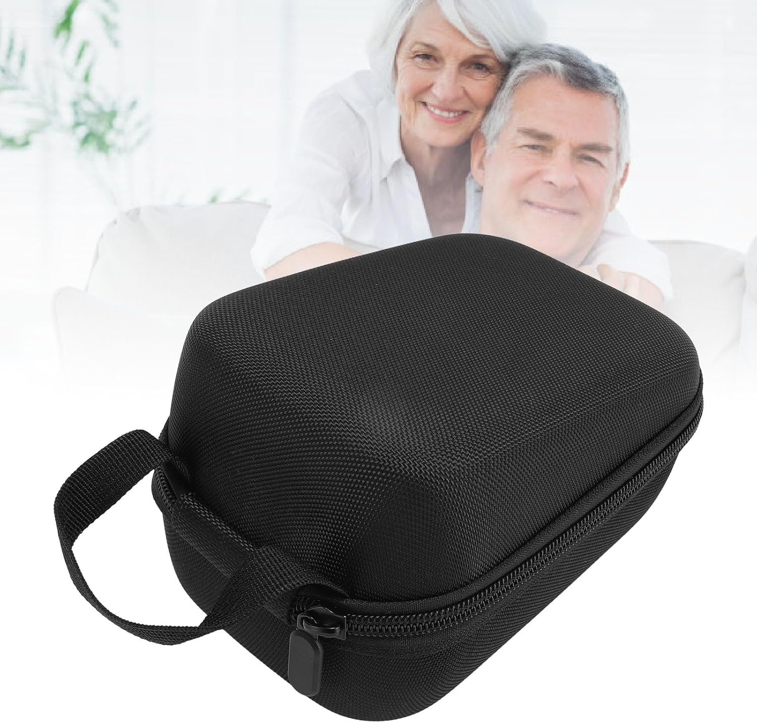 Hard Shell Case for Ihealth Blood Pressure Monitor, Portable Carrying Travel Case with Handle and Mesh Pouch, Velvet Lining image number 4