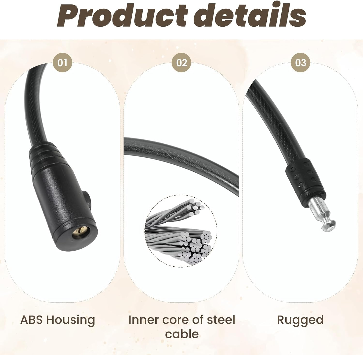 19.7 Inch Secure Black Fridge Lock with Keys Refrigerator Lock Cabinet and Childproof Locks for French Door Fridge, Kitchen Cabinet image number 5