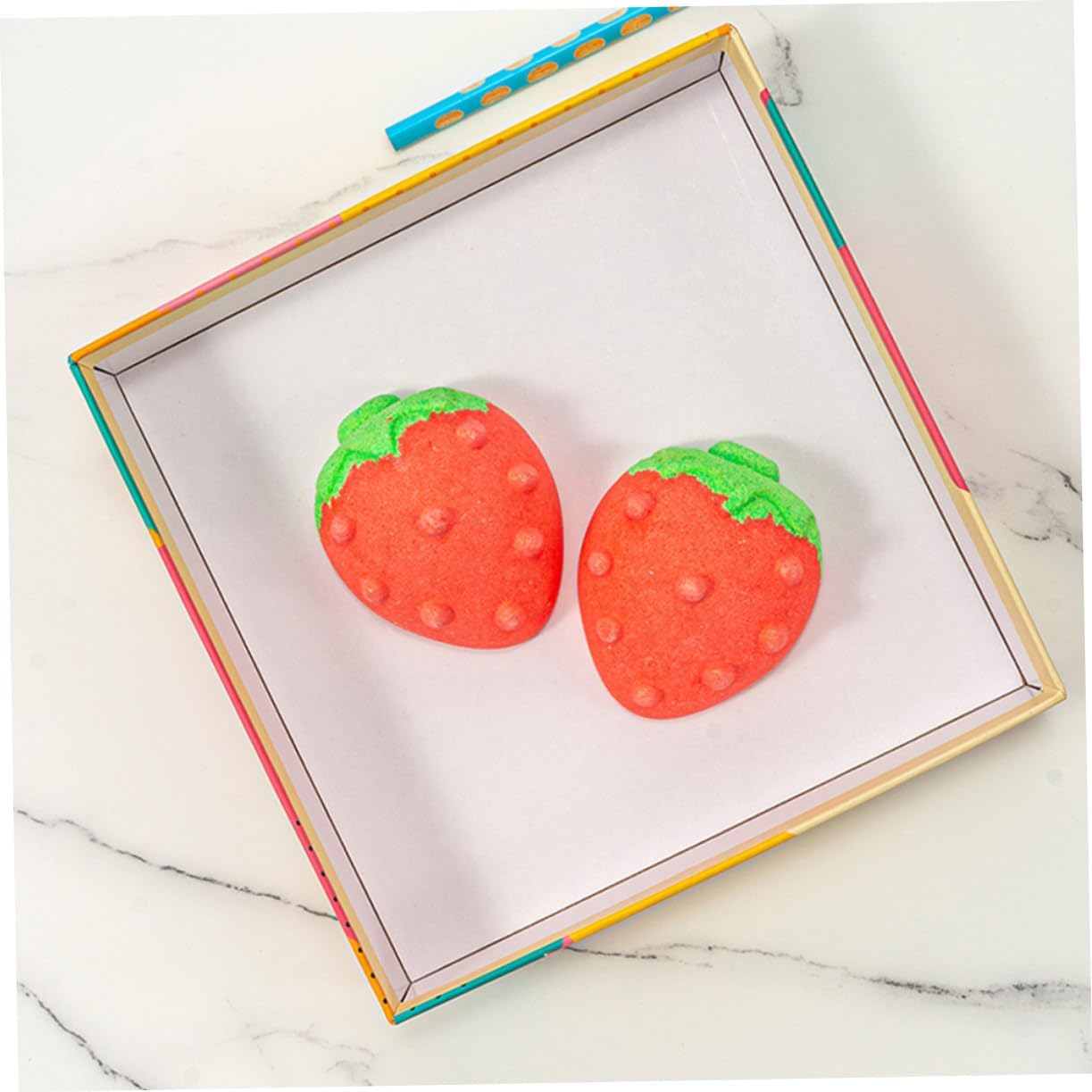 Gogogmee Strawberry Fragrance Bubble Bath Set 4Pcs Bathing Salt Exfoliating Powders Portable Gentle for Foot Soak Spa image number 6