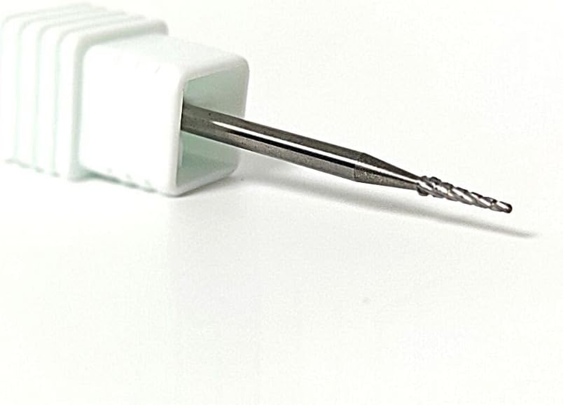 Natury Nails Tungsten Carbide Bit for Nail Lathe Machine Manicure Pedicure Enamel Acrylic Nails Gel Nails Rotary Drill (Medium Grain)