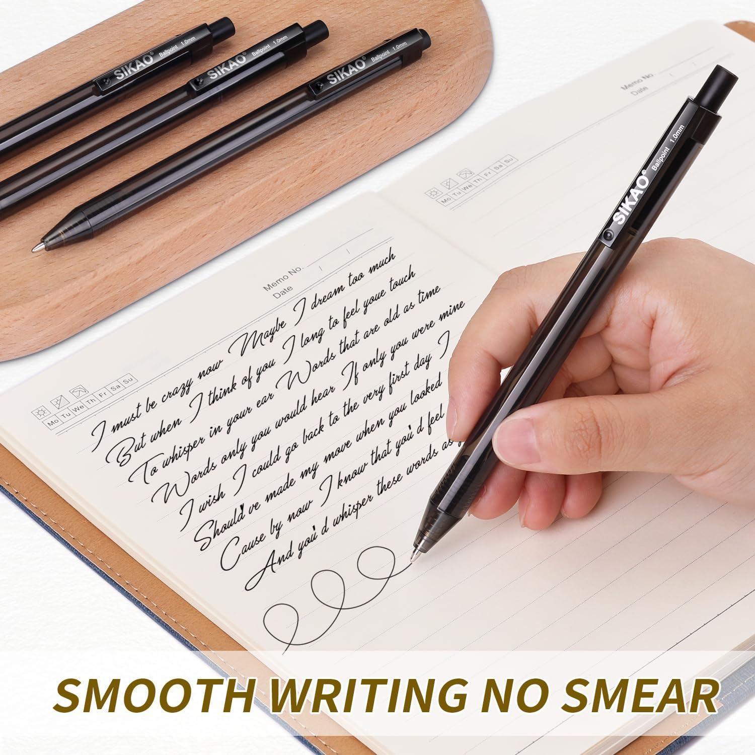 Black Pens | 60 Pack Retractable Ballpoint Pens Multipack | Black Ink Medium Point 1.0Mm | Smooth Writing Ball Point Pens | School Office Supplies, Box of Pens Bulk (Black Ink)