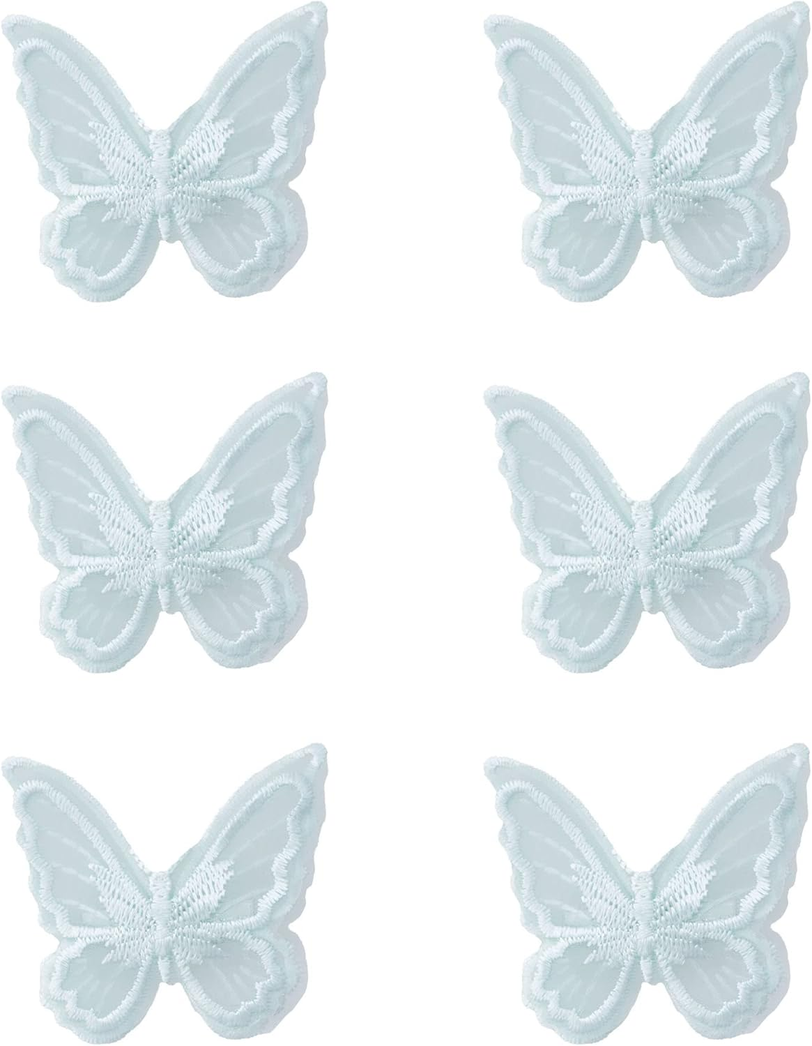 Sowaka 6 Pcs Lace Butterfly Hair Clips Soft Embroidery Flower Hair Decorative Hair Bow Pins for Women Girls Wedding Hair Accessories Halloween Christmas Party D&eacute;cor (Colorful) - Colorful image number 2