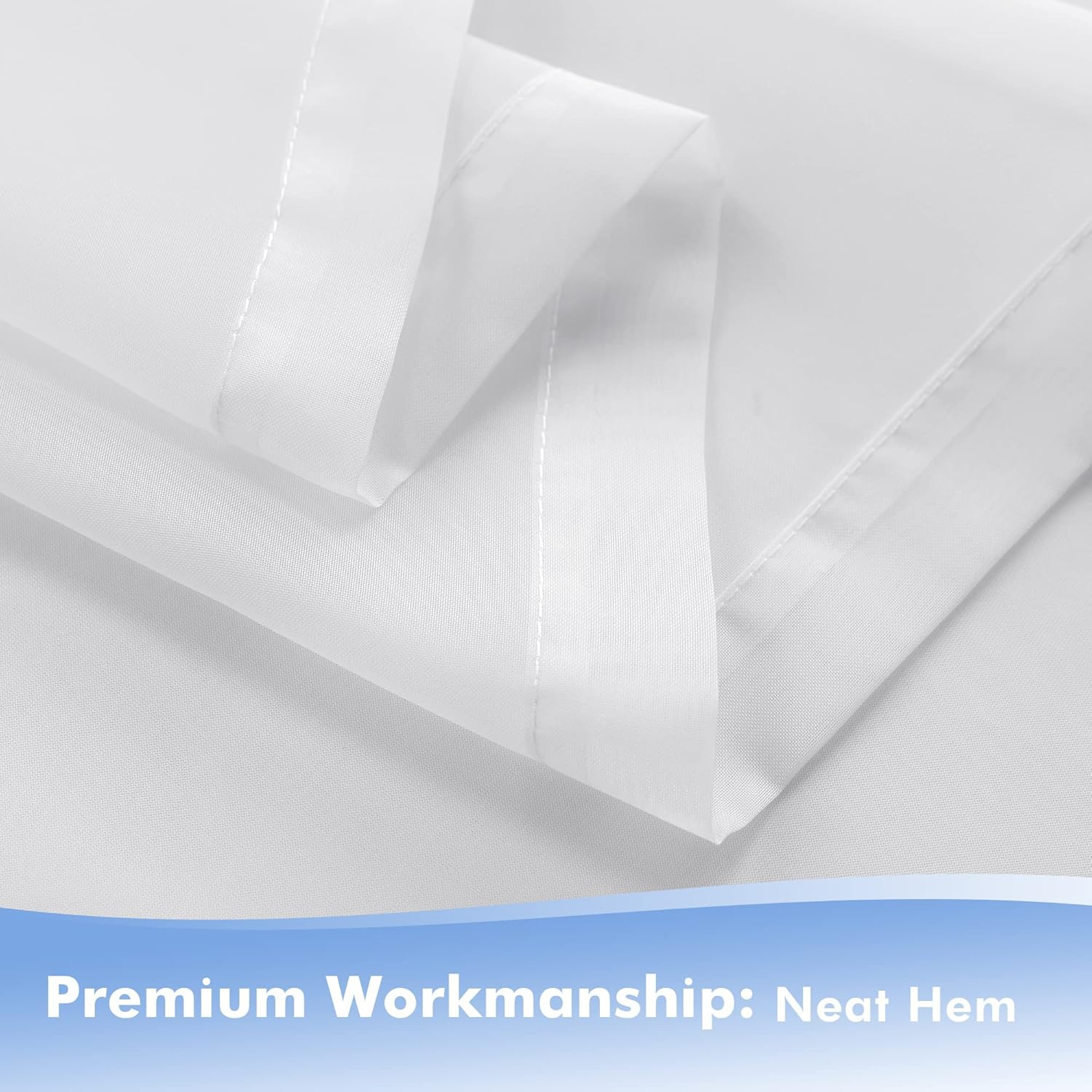 Holidayideas White Outdoor Sheer Curtains for Patio Waterproof, 4 Panels - 100 X 108 Inch - Extra Wide Voile outside Curtains Light Filtering Grommet Drapes for Front Porch, Gazebo, Pergola, Backyard