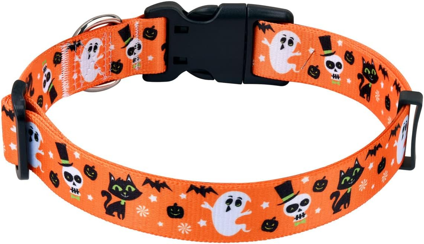 HQYDDMI Dog Collars with Floral Print, Soft Comfortable Adjustable Collars for Small Medium Large Dogs, Floral Pattern for Girl Boy Dogs(Pink Floral,L) image number 7