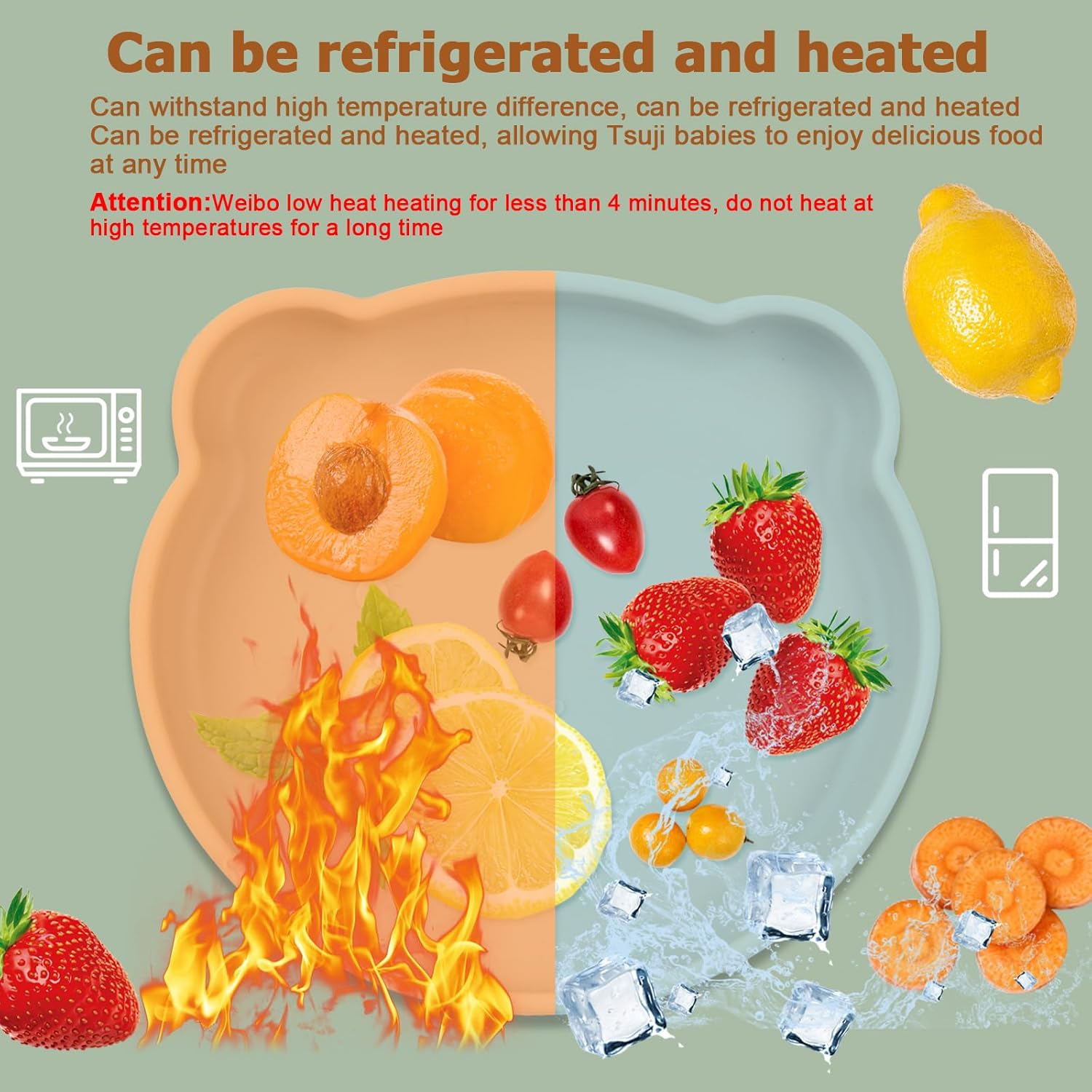 Dokeno Silicone Cat Bowl Flat Feeding Bowl for Dry Food and Wet Food Non-Slip Cat Bowls with Suction Cup Food Bowl Flat for Dogs Cats Pets image number 4