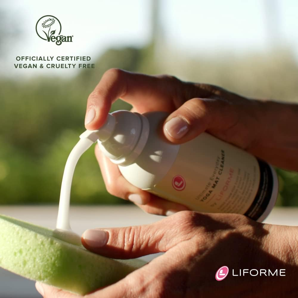 Liforme Ultimate Everyday Yoga Mat Cleaner, Eco-Friendly, Natural & Organic Yoga Mat Cleaner, Vegan, Safe for All Yoga Mats, No Sticky or Slimy Residue - Cleans, Restores, Refreshes - 150Ml/5Oz image number 4