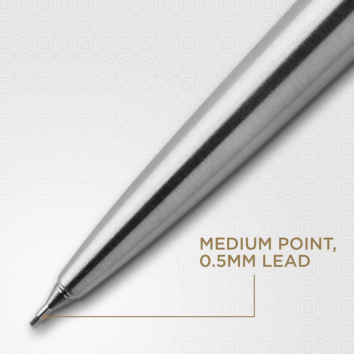 PARKER 1953381 Jotter Mechanical Pencil, Stainless Steel with Chrome Trim, 0.5Mm, HB #2, Gift Box image number 3