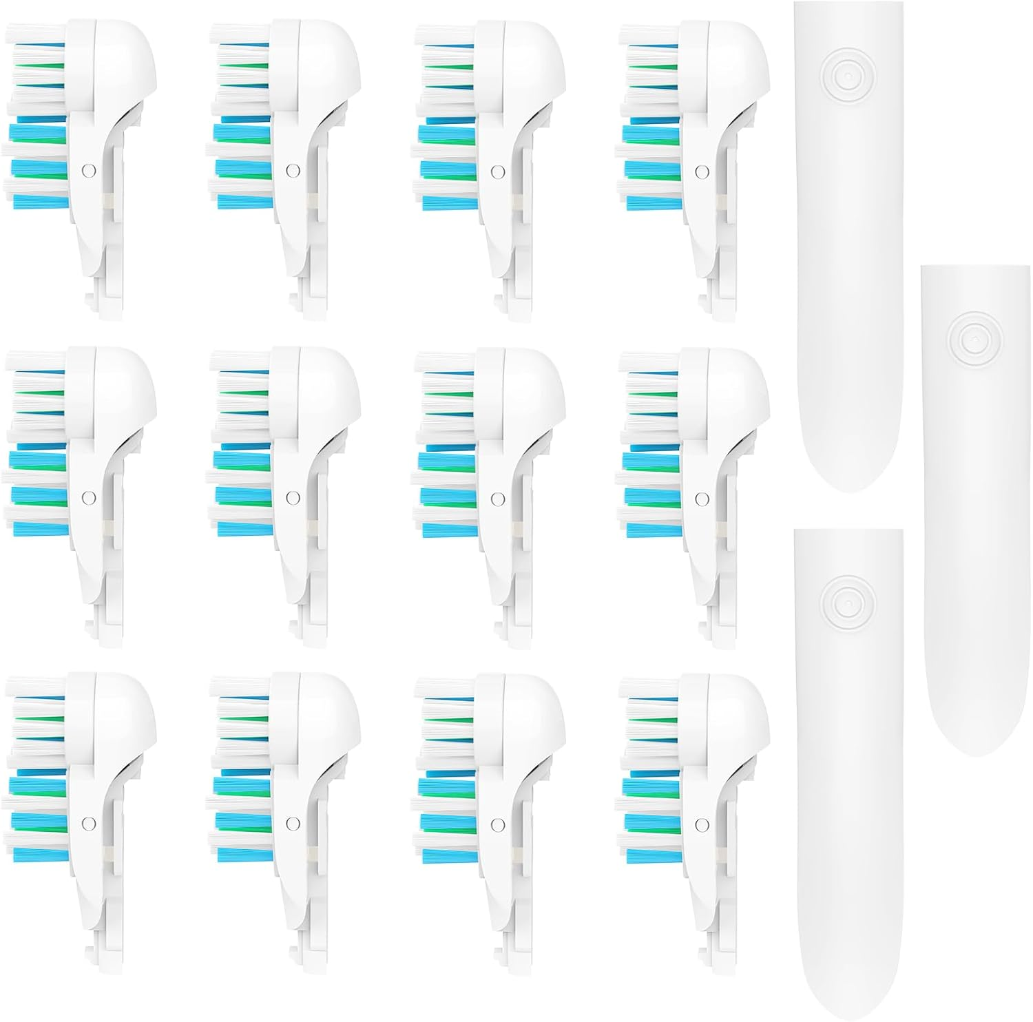 4X Spin Sensitive Toothbrush Dual Clean Cross Replacements Attachments Brush Heads Refill Accessories Compatible with Oral B 4732 3733 4734 Rotating Power Toothbrush Heads & Crisscross Bristles