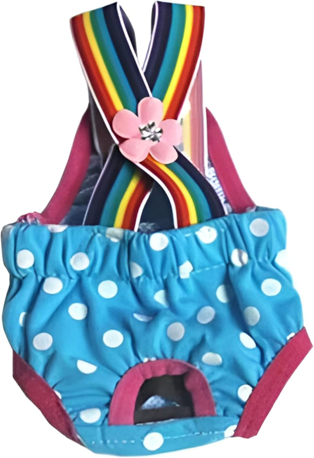 AIMALL Female Pet Dog Cat Puppy Diaper with Suspenders, Reusable Sanitary Nappy Pants for Menstrual Care, Heat Protection, Washable Underwear in Multiple Sizes