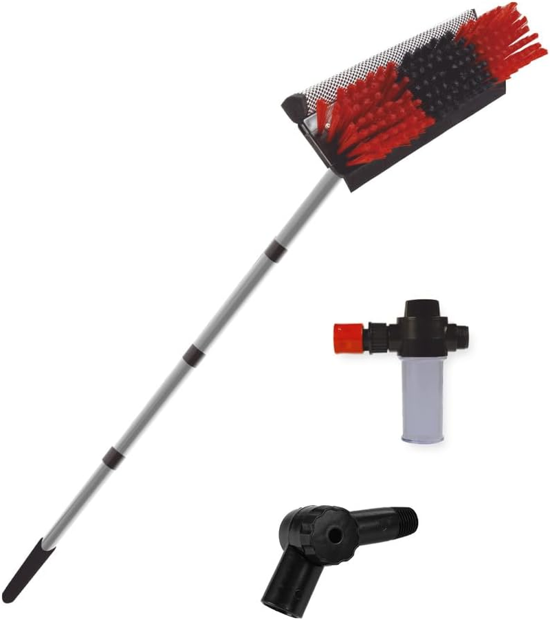STARLYF Telescopic Hydrocleaner Telescopic Cleaning Broom Water Powered Soap Dispenser Cleaning Solar Panels Washing Trucks Bus Car Roofs (3.6 MTS Non-Telescopic) image number 1