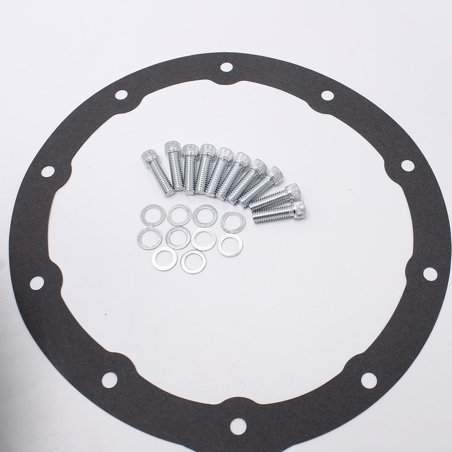 Differential Covers with 10 Bolts 8.5" 8.6" Repair Parts Compatible Black Sturdy Professional Install Accessory Aluminum image number 4