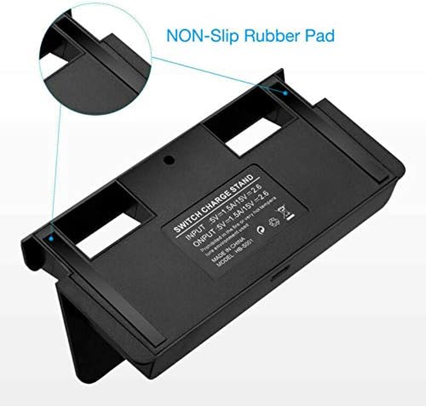 ELASO Charging Dock Station Stand Charger Holder Compatible with Nintendo Switch/Switch Lite with USB-C PD Charging Stand image number 5