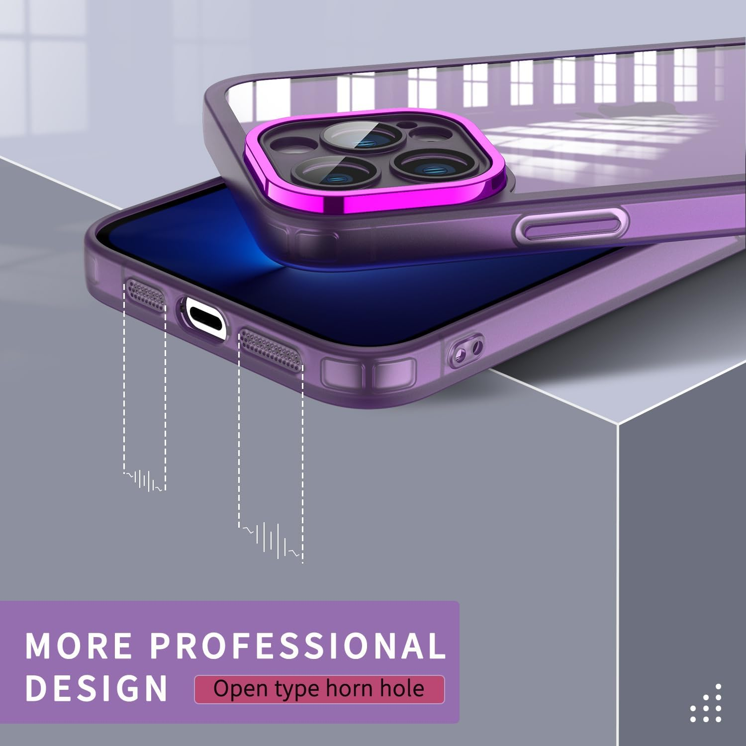 YUXING Case for Oppo Find X9 Mobile Phone Case Transparent with Camera Protection Film Ultra Thin Protective Bumper Slim Case Back Cover - Black image number 6