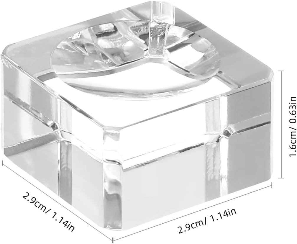 BESTOYARD Crystal Ball Stand Clear Glass Ball Base with Concave for Displaying Objects for Crystal Balls Eggs and Sports Balls image number 6