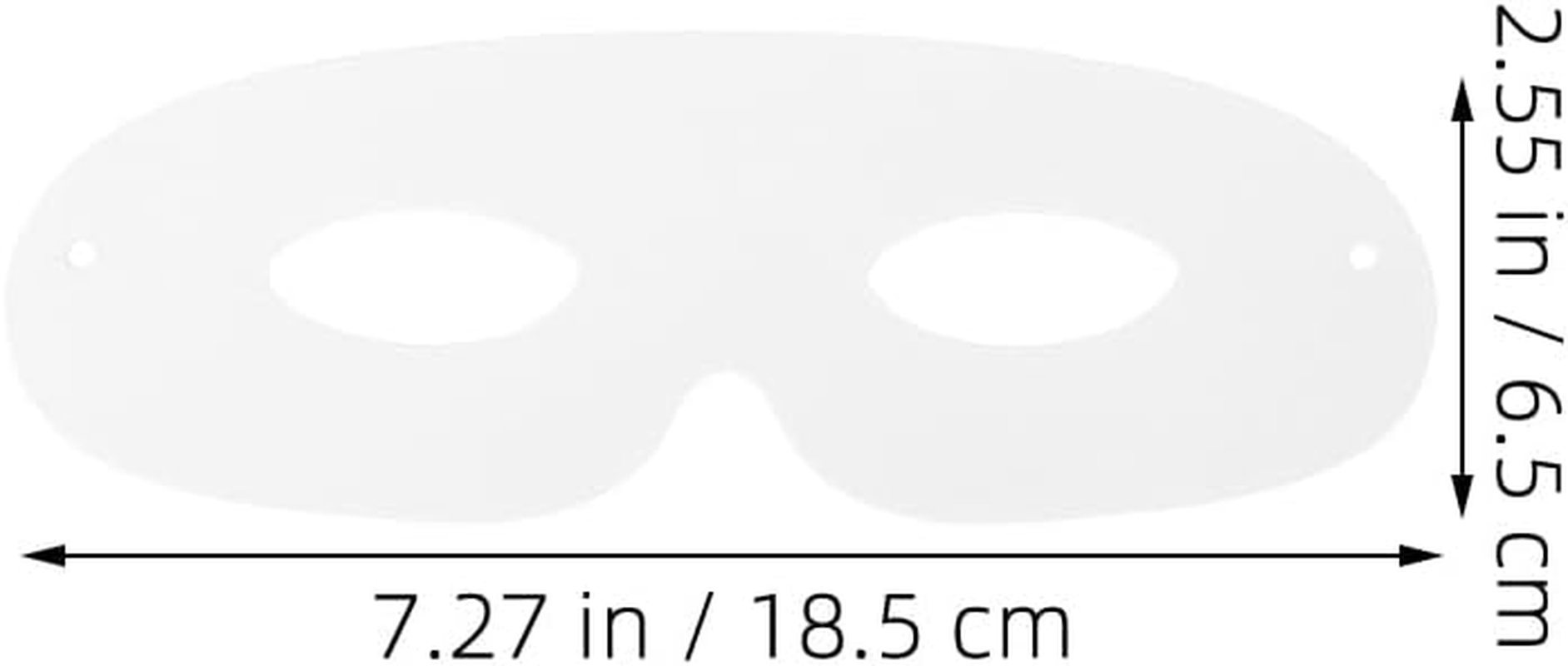 Toddmomy 120Pcs White Paper Craft Masks with Elastic Ropes for DIY Decoration for Halloween Mardi Gras Costume Parties and School Events and Comfortable Fit