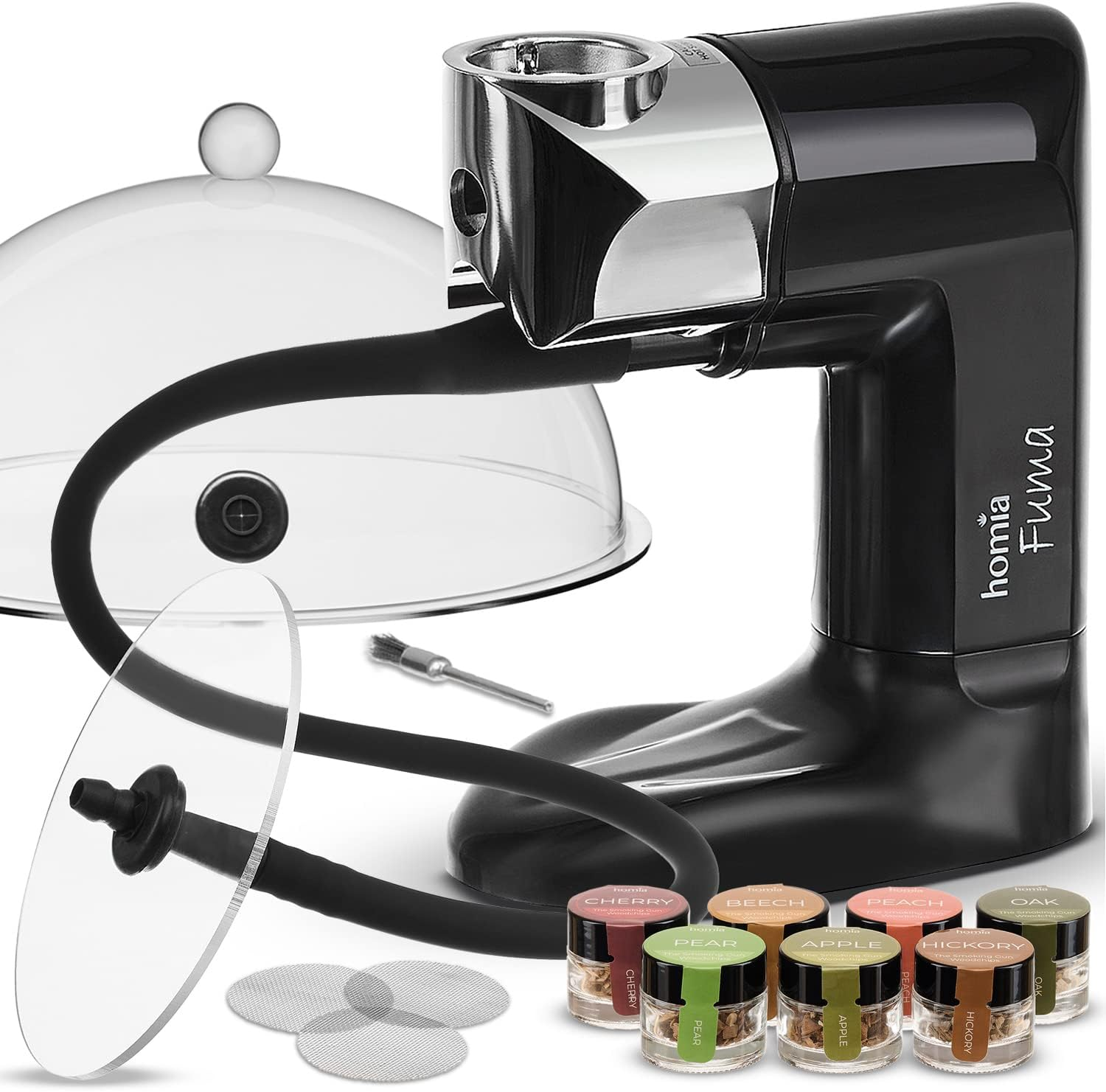 Cocktail Smoker Kit - Whiskey Smoker Kit - Smoke Infuser - Universal Kit, 14 PCS, Smoker Machine with Accessories and Wood Chips - Indoor Smoker - Gift for Men